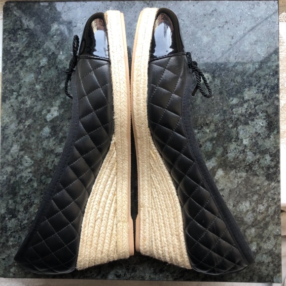 NEW Quilted Cap-Toe Espadrilles Made in Spain - Picture 4 of 8